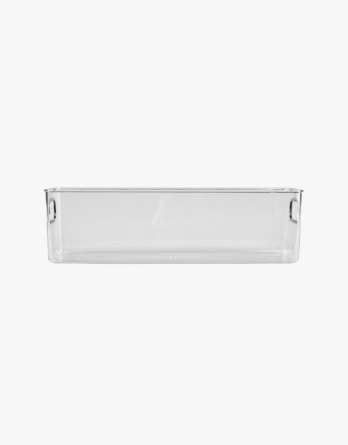 Smal oppbevaringsboks transparent - 10,9x35,2x10,5 cm transparent - 1