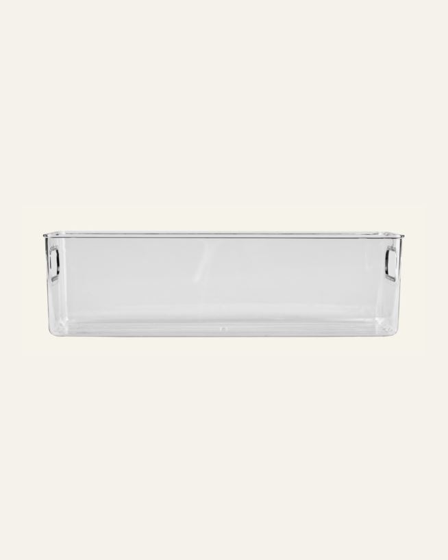 Smal oppbevaringsboks transparent - 15x40,5x13 cm transparent - 1