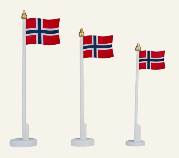 Flaggpynt multi rød - 5