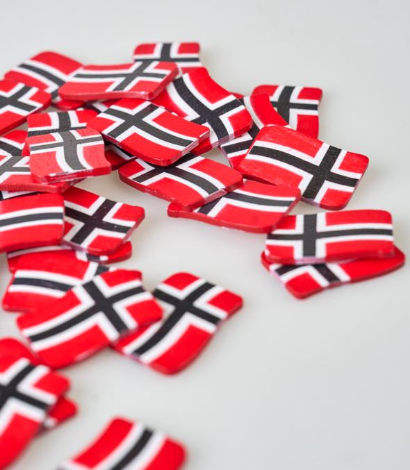 Flaggpynt multi rød - 4