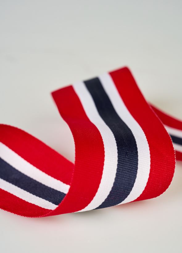 Dekorbånd multi rød - 4