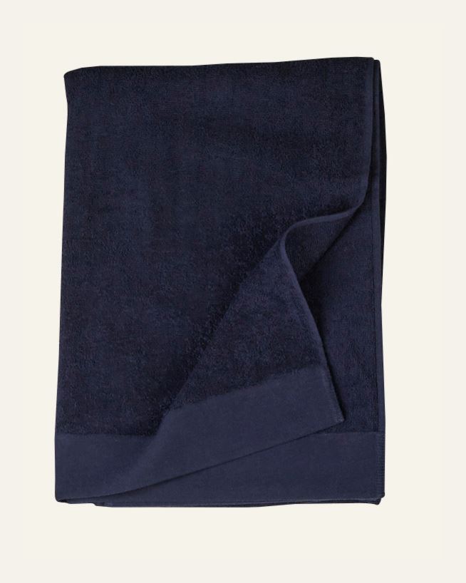 Badehåndkle marineblå - 90x180 cm marineblå - 1