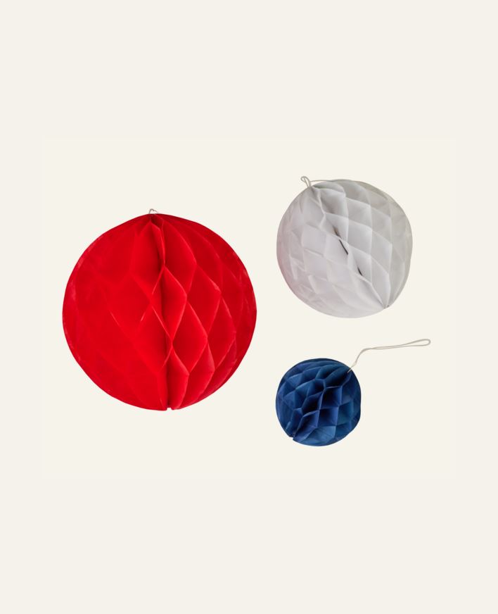 Papirpynt 3pk multi rød - ø20 multi rød - 1