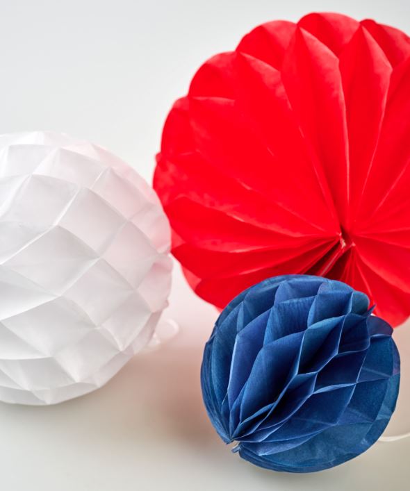 Papirpynt 3pk multi rød - 4