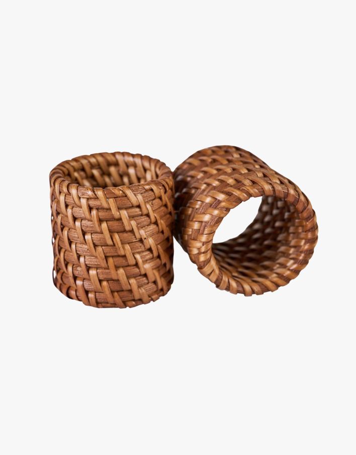 2 pk serviettringer brun - 5 cm ø5 brun - 1