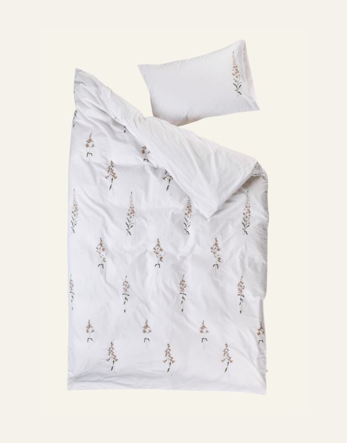 Bomull sengesett hvit - 5