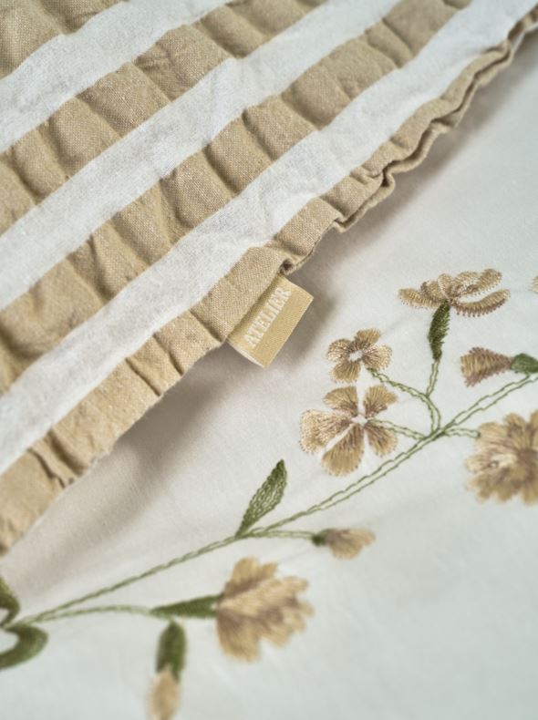 Bomull sengesett hvit - 6