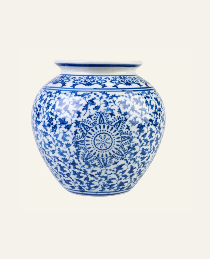 Vase multi blå - 22x22x21 cm multi blå - 1