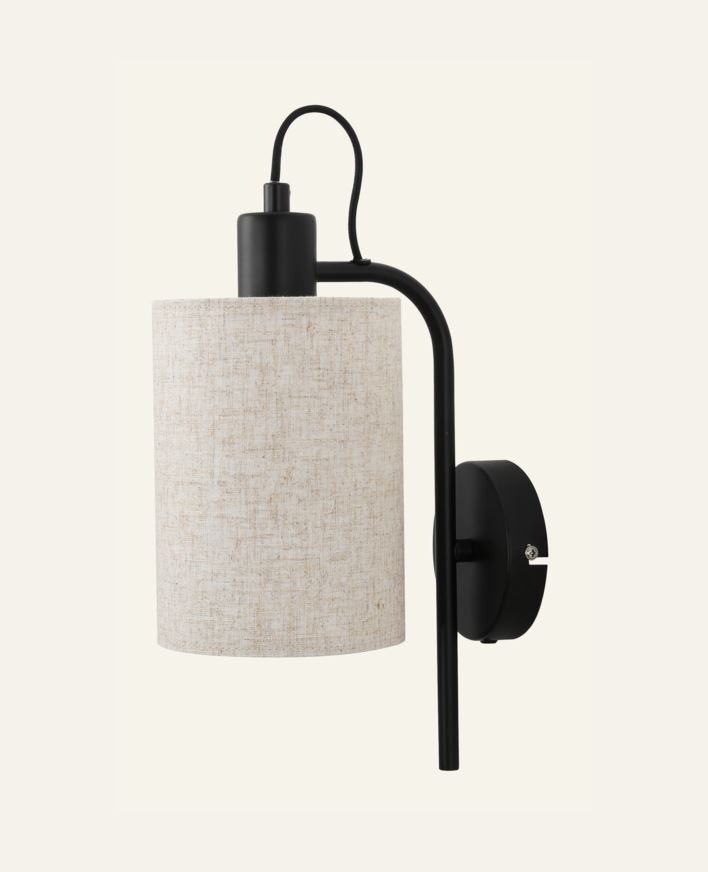 Vegglampe svart - 20x13x32 cm svart - 1