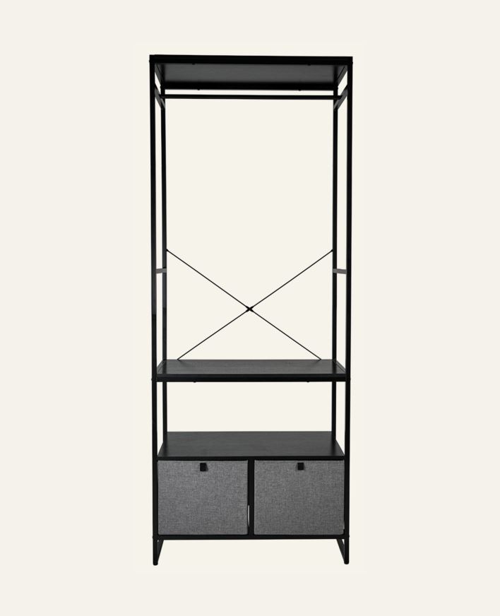 Klesstativ svart - 84x46,5x215 cm svart - 1