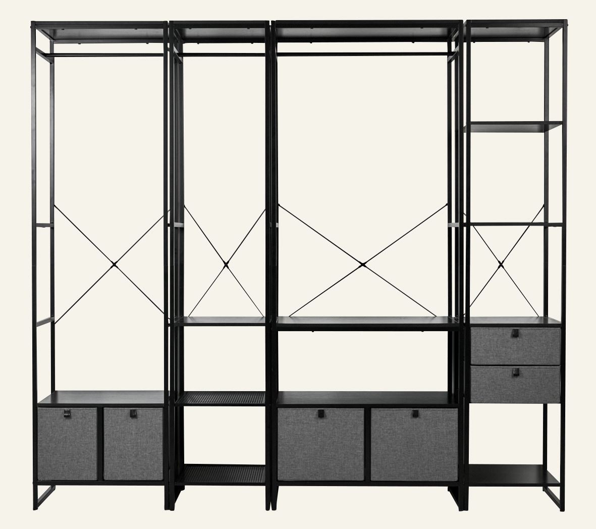 Klesstativ svart - 8