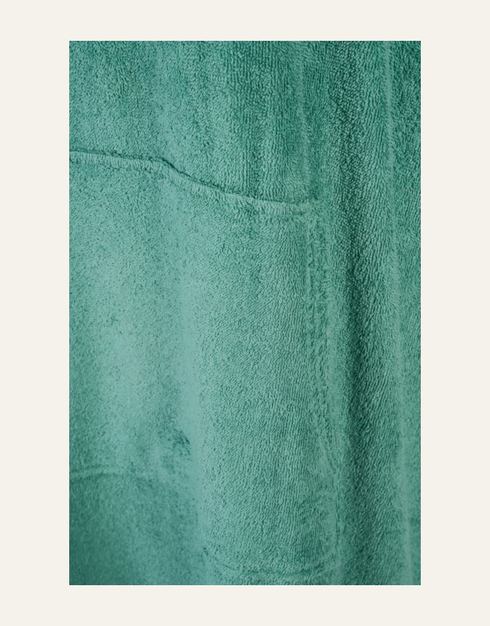 Poncho mørk grønn - 4