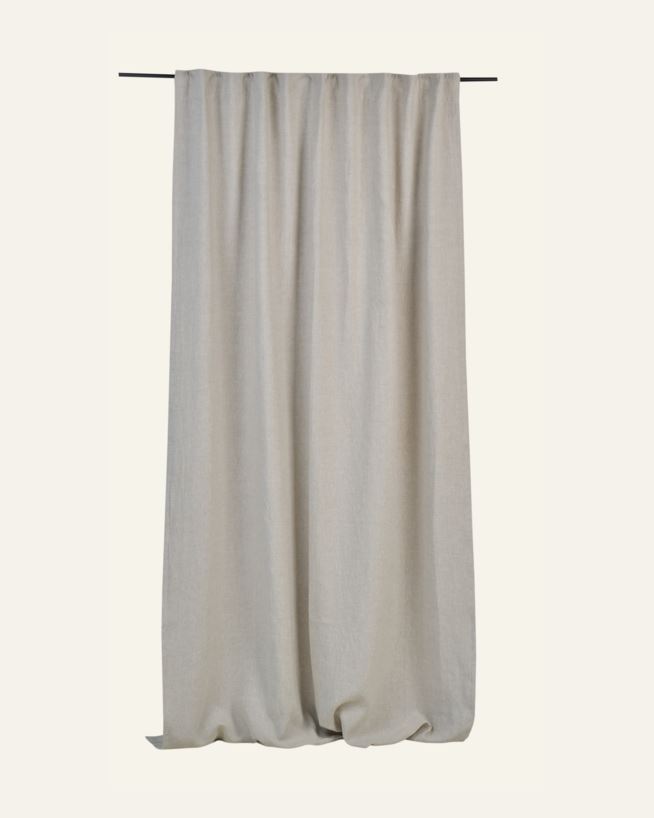 Lysdempende lingardin natur - 135x250 cm natur - 1