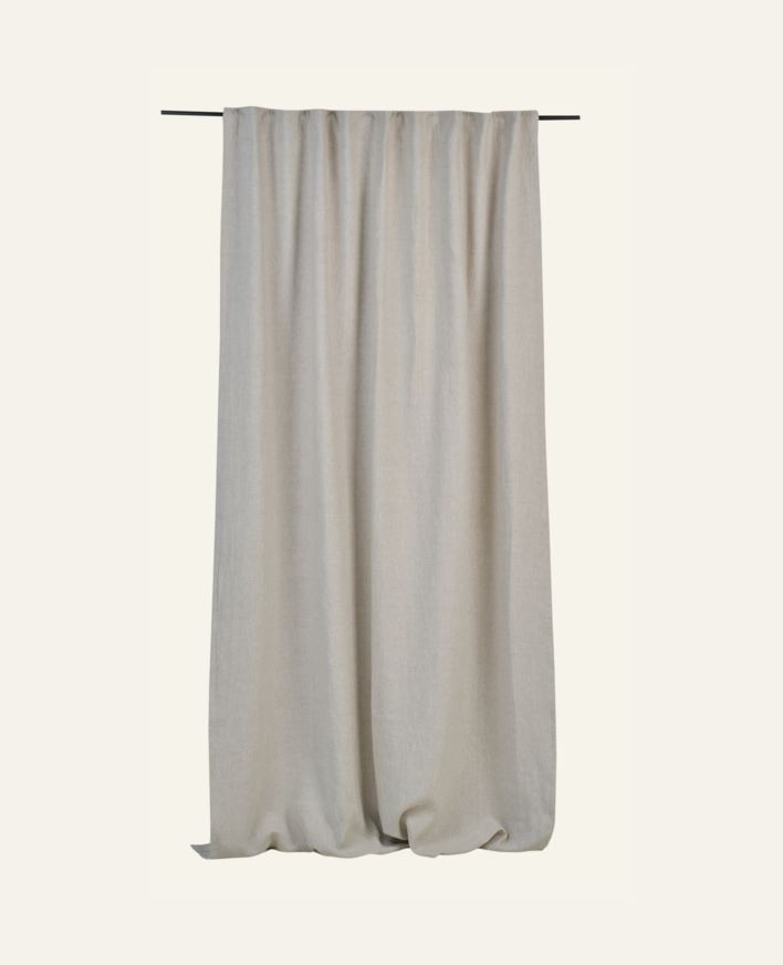 Lysdempende lingardin natur - 135x250 cm natur - 1