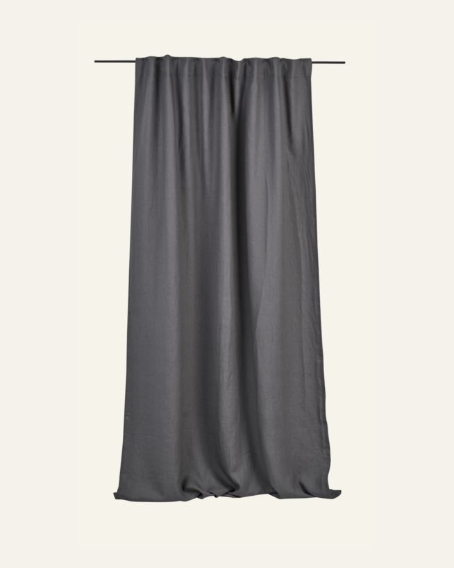 Lysdempende lingardin mørk grå - 135x300 cm mørk grå - 1
