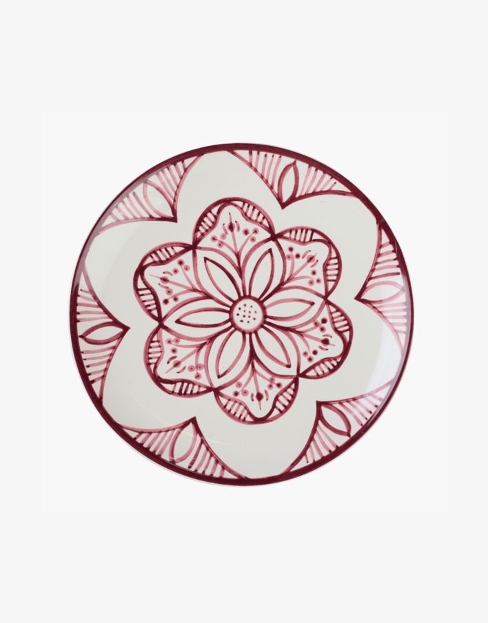 Tallerken mørk rød - ø20,5 mørk rød - 1