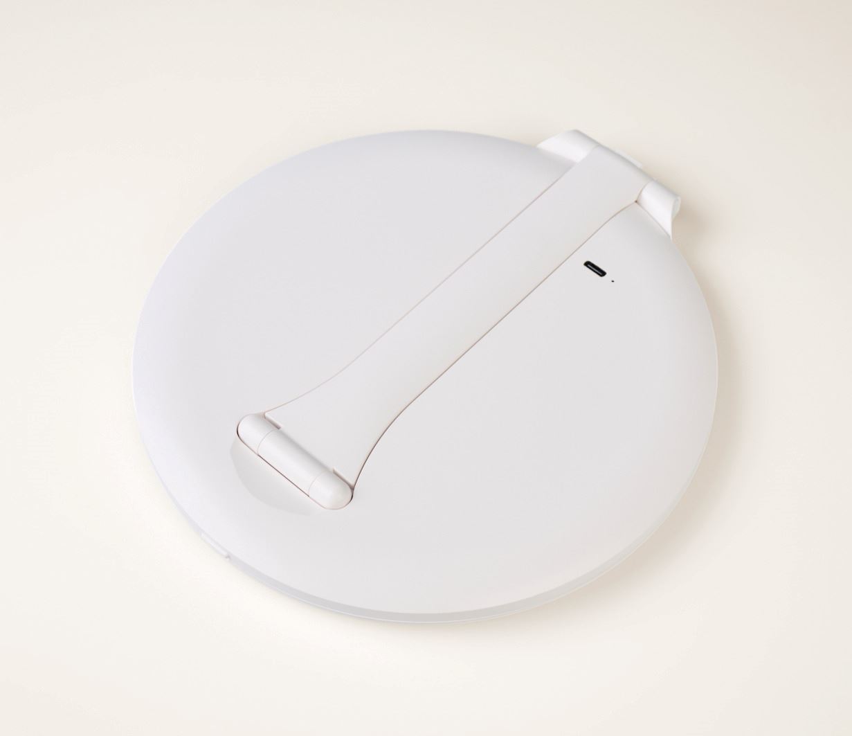 Speil med led-lys hvit - 19,7x20x1,5 cm ø20 hvit - 1