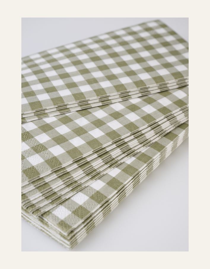 Kjøkkenservietter olivengrønn - 2