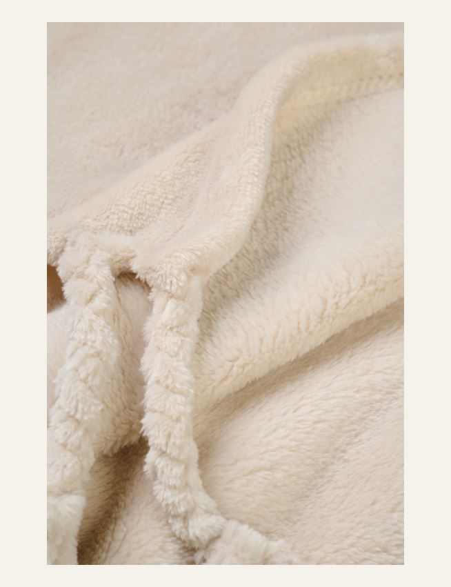 Fleecepledd lys beige - 2