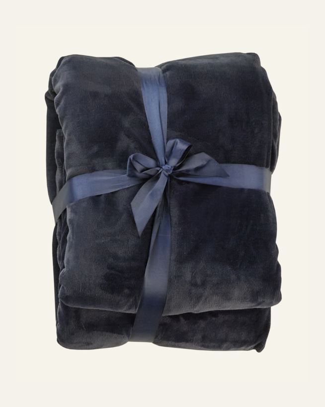 Fleecepledd marineblå - 130x170 cm marineblå - 1