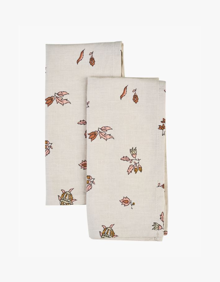 2pk tøyserviett beige - 45x45 cm beige - 1