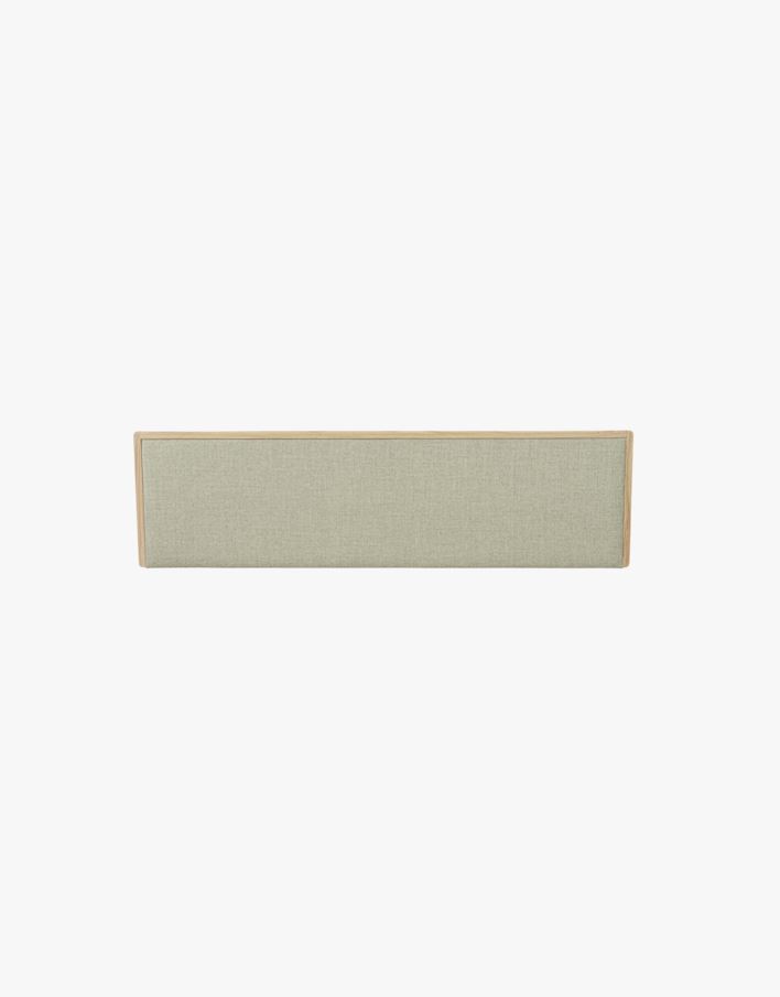 Sengegavl hvitoljet hvit - 199x3x55 cm hvit - 1
