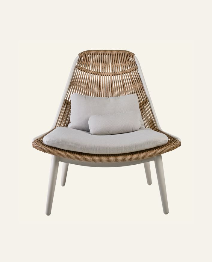 Loungestol offwhite - 93x84x99,5 cm offwhite - 1