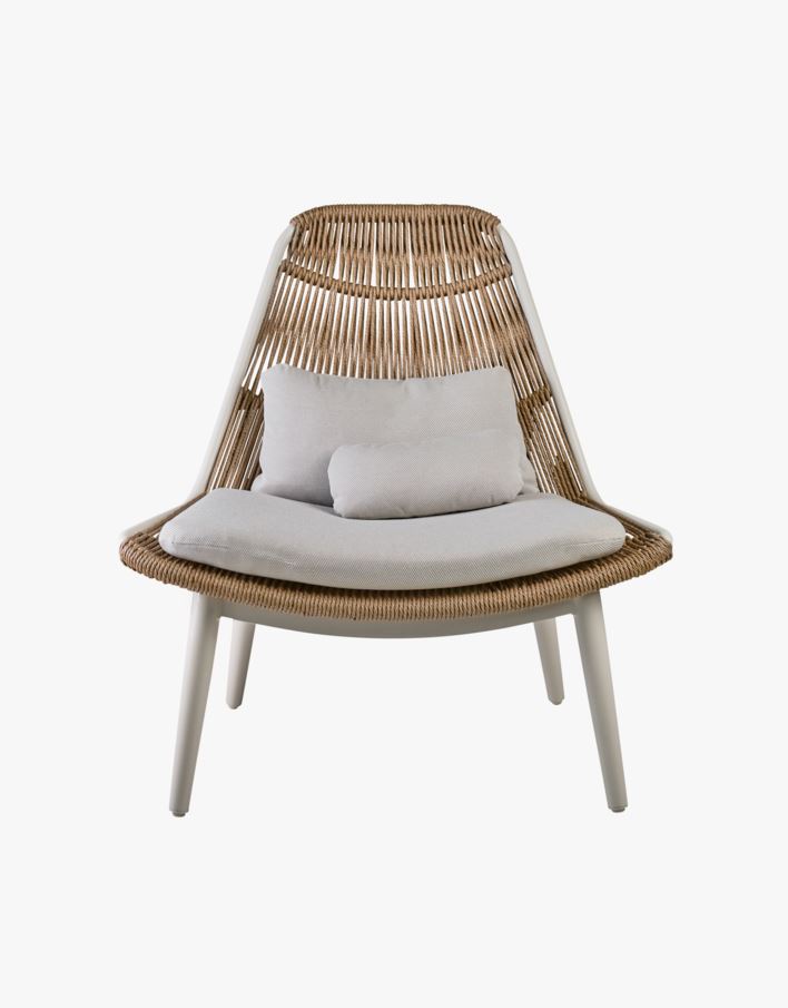 Loungestol offwhite - 93x84x99,5 cm offwhite - 1