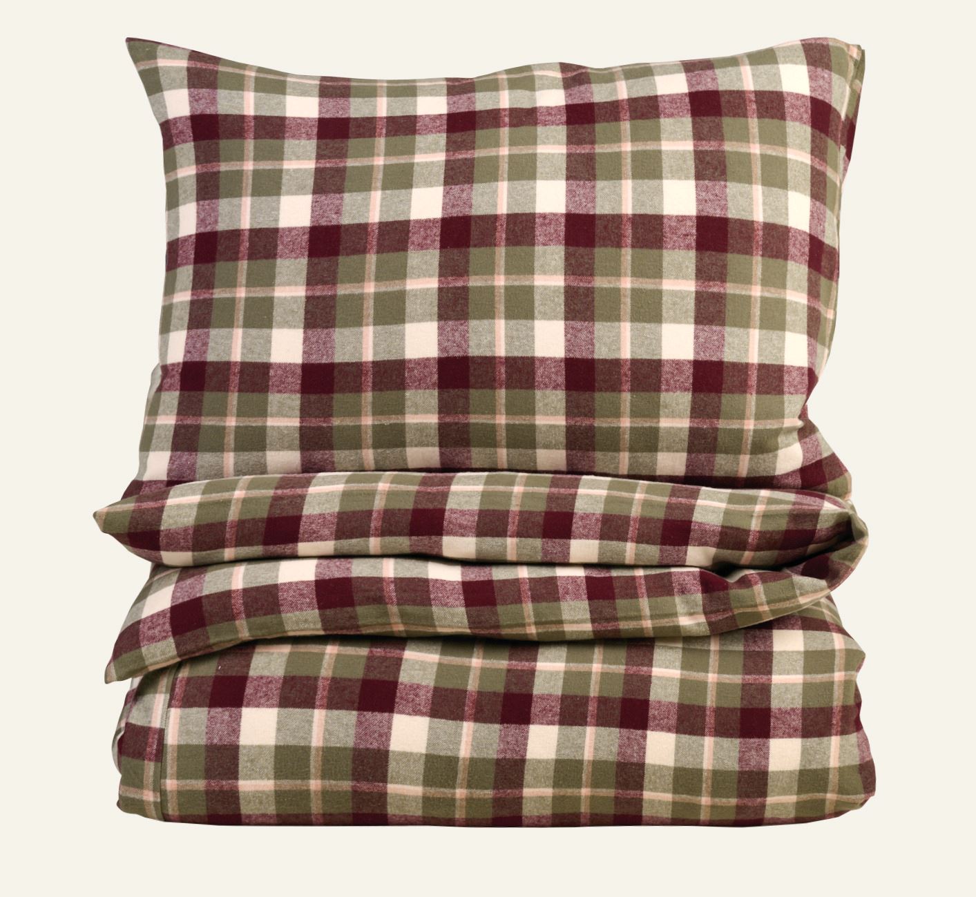 Garnfarget flanell sengesett multi - 200x220 cm multi - 1