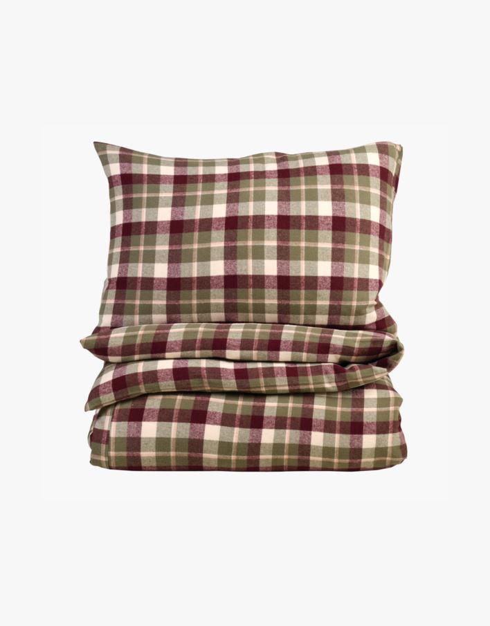 Garnfarget flanell sengesett multi - 140x200 cm multi - 1