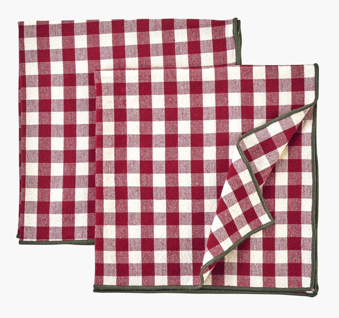 2pk tøyserviett rød - 45x45 cm rød - 1