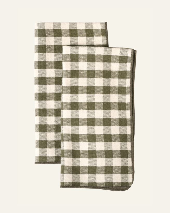 2pk tøyserviett mosegrønn - 45x45 cm mosegrønn - 1