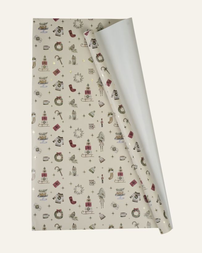Gavepapir offwhite - 70x300 cm offwhite - 1