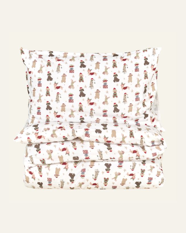 Flanell sengesett multi - 140x200 cm/50x70 cm multi - 1