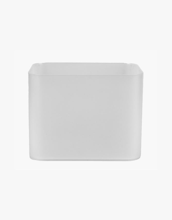 Oppbevaringsboks frostet - 15x22x17 cm frostet - 1