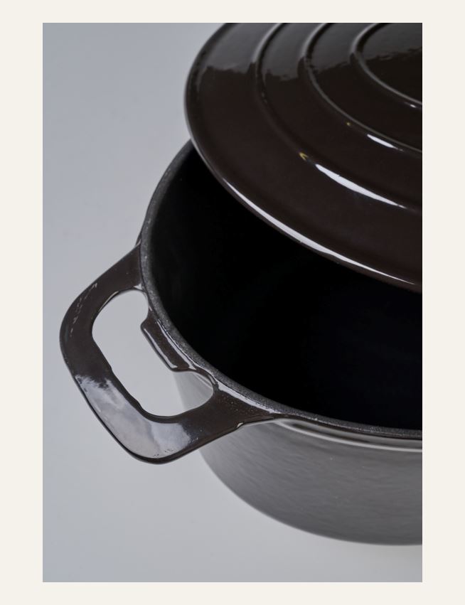 Støpejernsgryte oval svart - 2