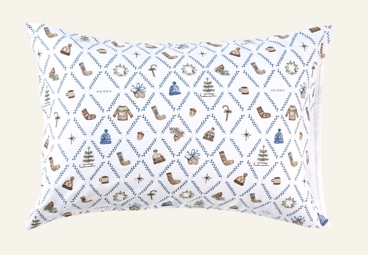 Flanell putevar multi blå - 70x100 cm multi blå - 1