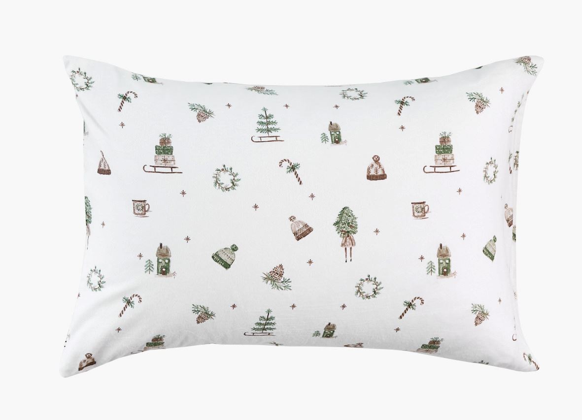 Flanell putevar multi grønn - 50x70 cm multi grønn - 1