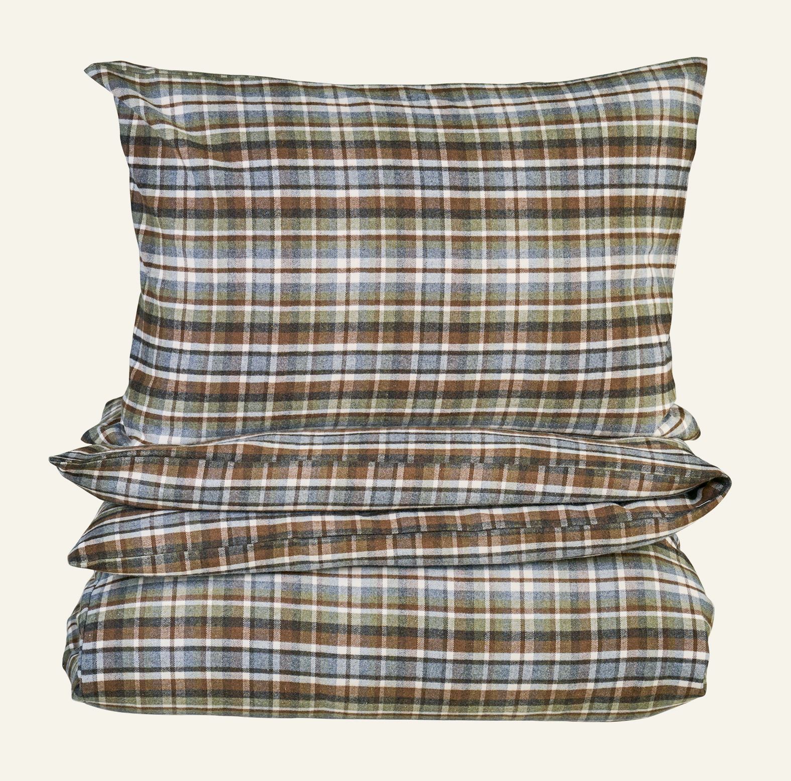 Garnfarget flanell sengesett multi - 140x220 cm multi - 1