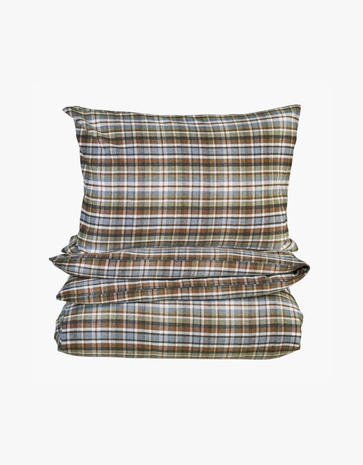 Garnfarget flanell sengesett multi - 140x220 cm multi - 1