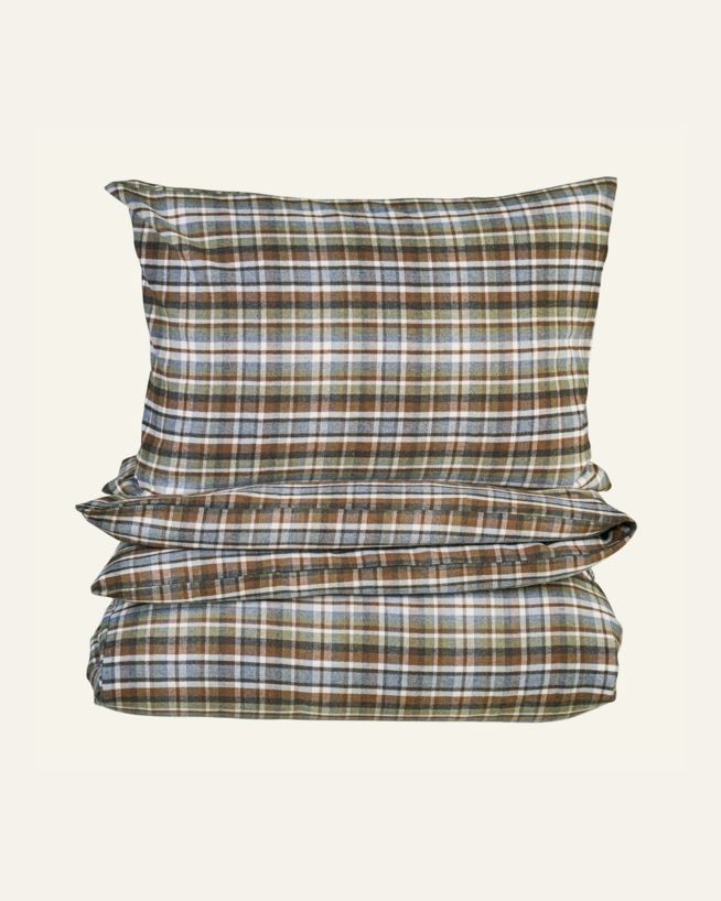 Garnfarget flanell sengesett multi - 140x220 cm multi - 1