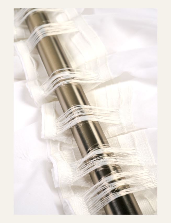 Ekstra bred gardin hvit - 4