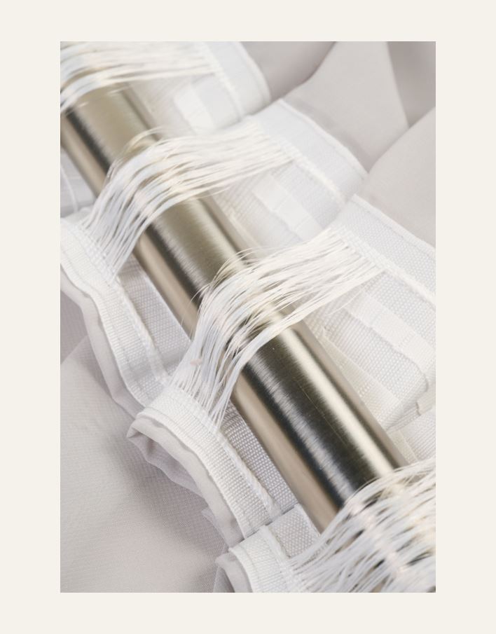 Ekstra bred gardin lys grå - 2