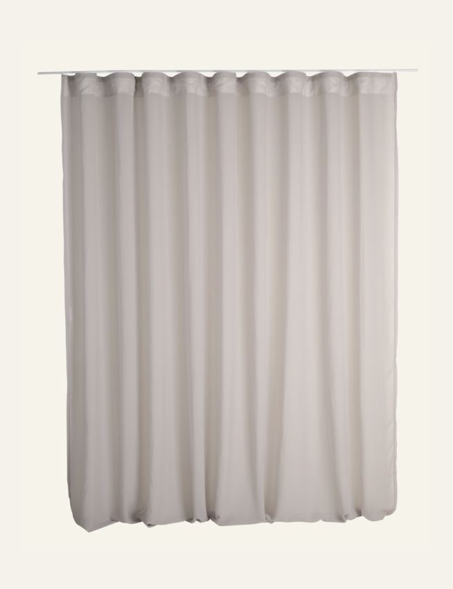 Ekstra bred gardin lys grå - 7