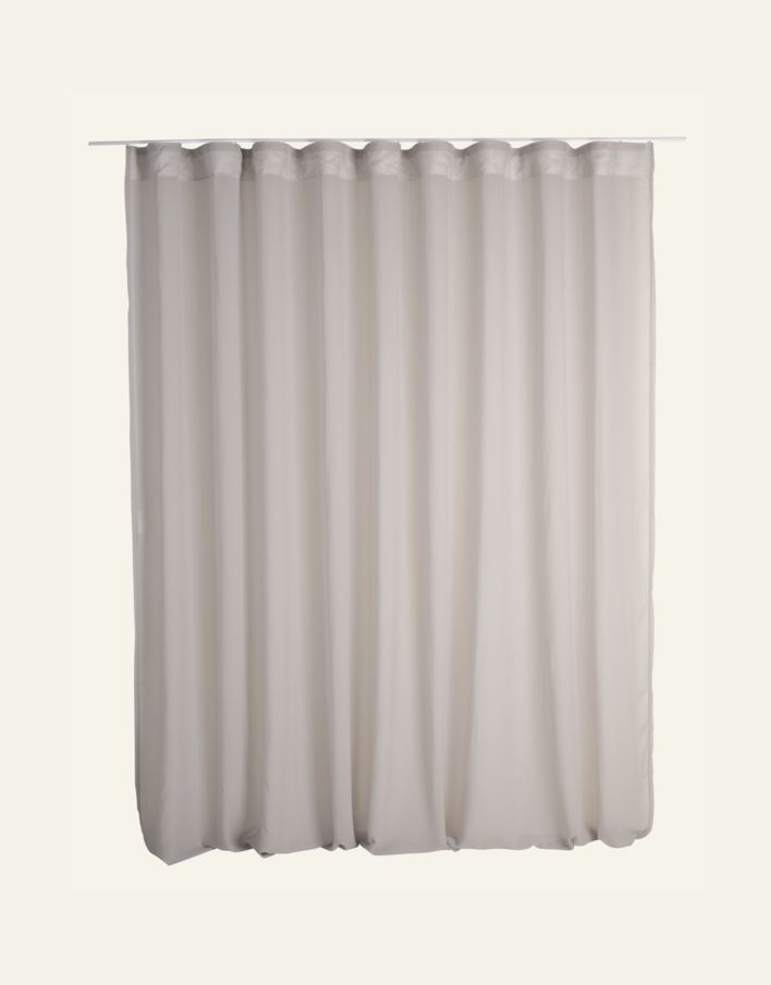 Ekstra bred gardin lys grå - 7