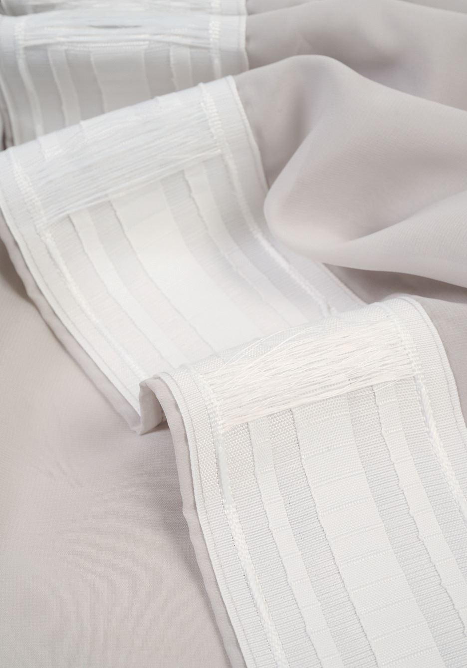 Ekstra bred gardin lys grå - 5