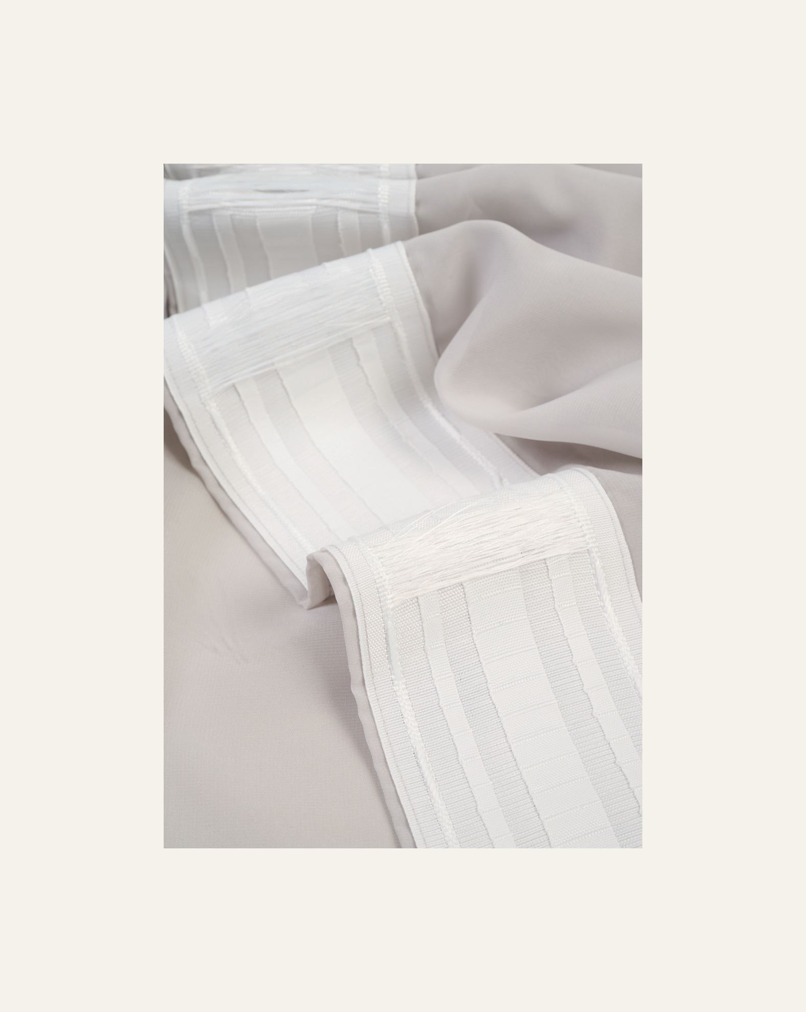 Ekstra bred gardin lys grå - 5