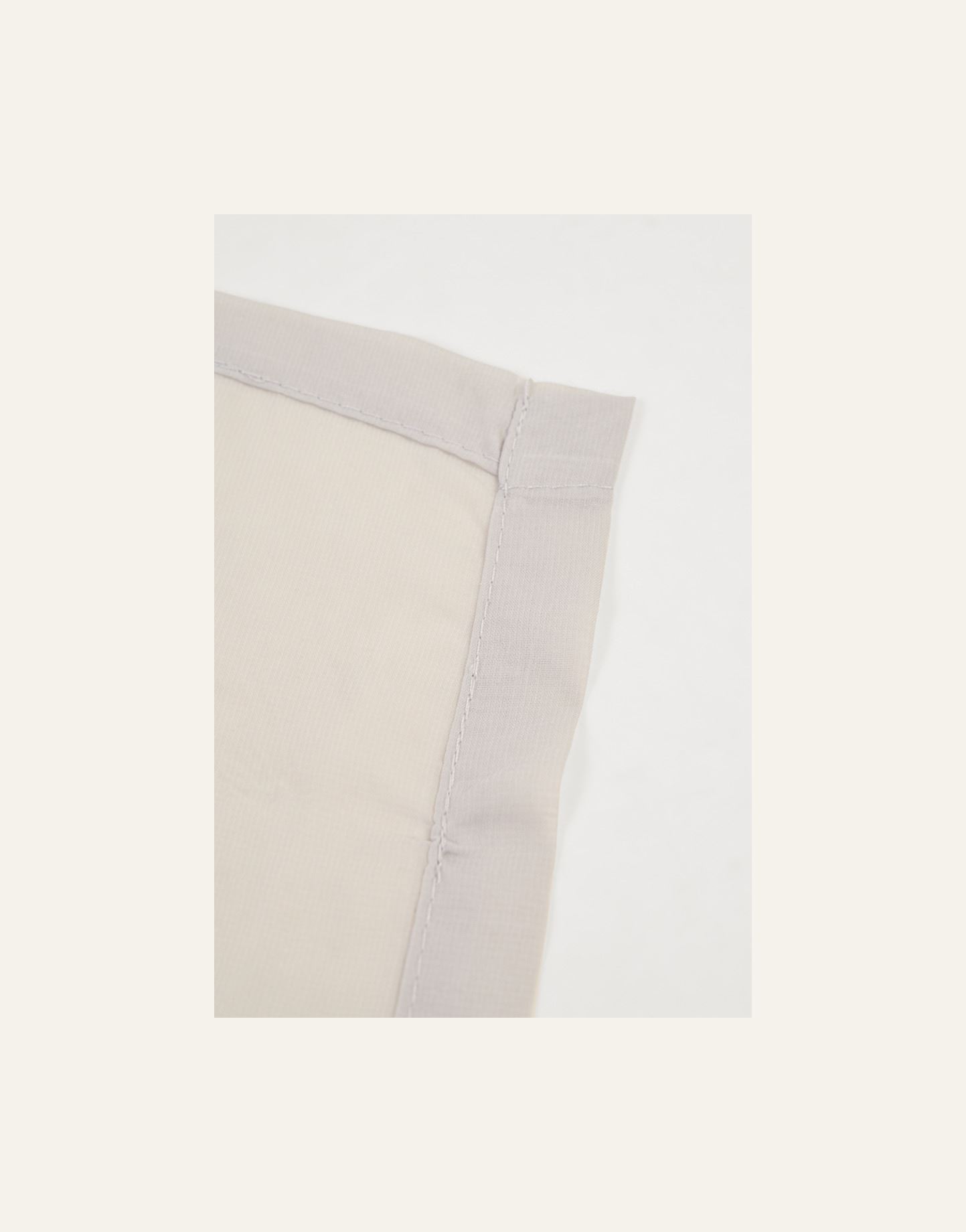 Ekstra bred gardin lys grå - 3