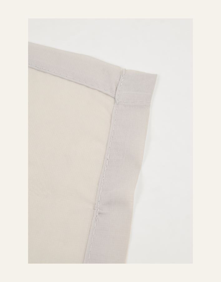 Ekstra bred gardin lys grå - 3