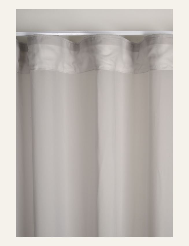 Ekstra bred gardin lys grå - 6